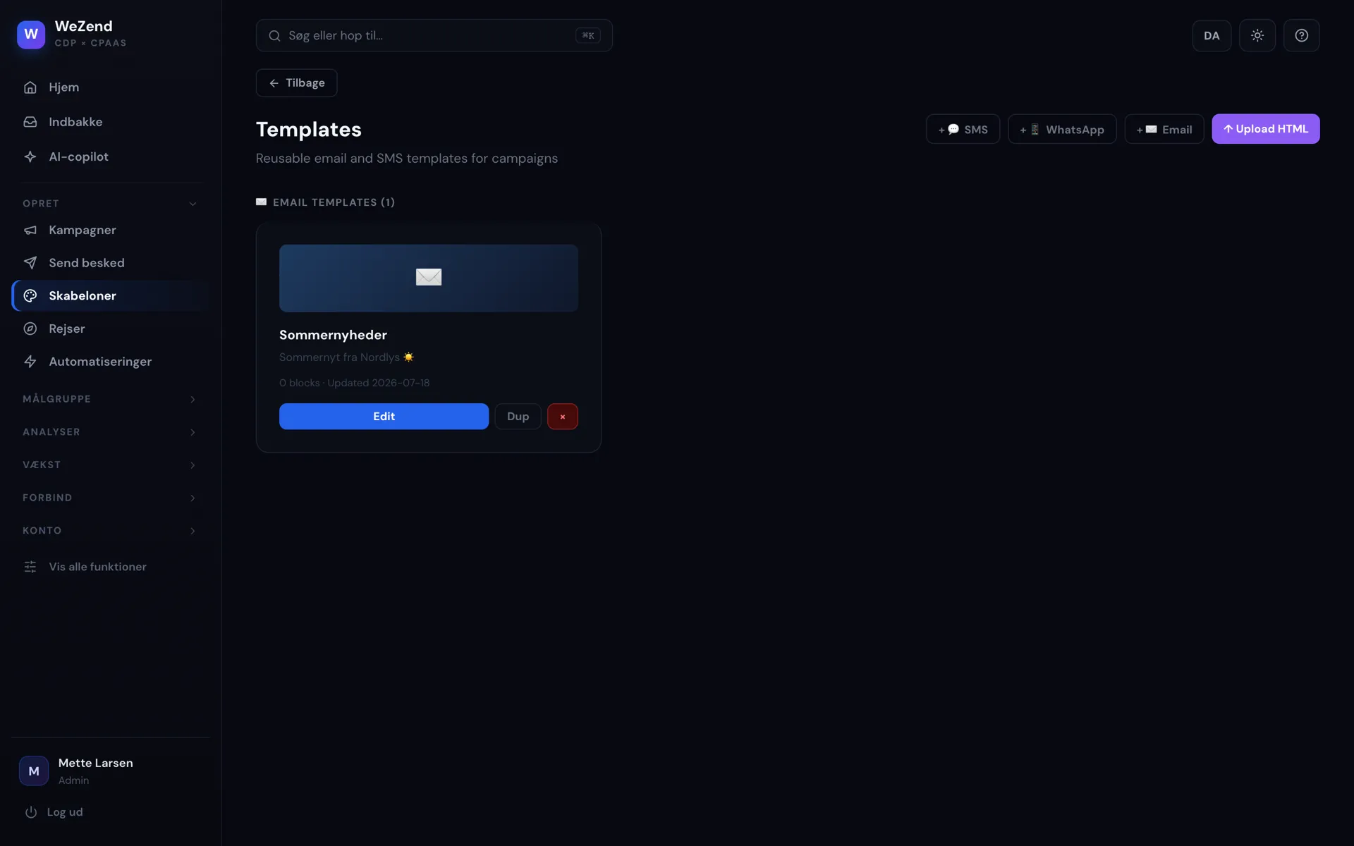 Email API & Marketing — WeZend
